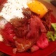 ローストビーフ丼(中)　ごはん大盛り