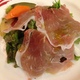 ランチ　前菜　パルマ産14ヵ月熟成生ハム